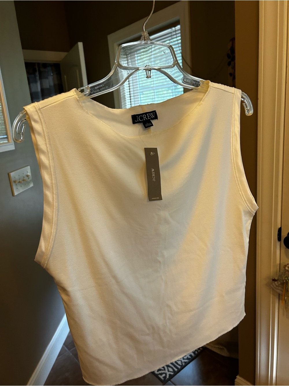 J. Crew Cream Sleeveless Tank Top